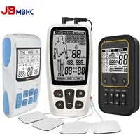 EMS Electric Muscle Stimulator Therapy 2/4 Output Channel TENS Unit Machine Physiotherapy Pulse Body Massager Acupuncture Device
