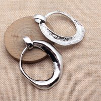 2pcs 69x54mm(2.72x2.13inch) 2 Colors KC Gold Color Rhodium Color Big Irregular Circular Pendants DIY Jewelry Making Accessories