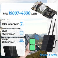 Kit solaire D5L RAK4631 sans fil WisBlock Meshtastic pour LoRaWAN RAK19007 avec batterie, antenne 868/915 MHz, répéteur de nœud solaire