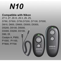 Wireless Camera Remote Control Shutter Release For Nikon Z6 Z7II Z6II D90 Df D780 D7500 D750 D7200 D7100 D7000 P1000 P7800 P7700