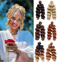 French Curly Crochet Hair Short 12inch Synthetic Braiding Hair Loose Wavy French Curl Braids Extensions for Women