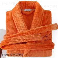 Winter Thicken Flannel Men Robe Sleepwear Warm Water Absorbing Bathrobe Kimono Gown Yukata Loose Coral Fleece Couple Homewear