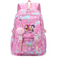New KPop Demon Hunters Print Student Backpack Mochilas Large Capacity Teenagers Student Schoolbag Women's Travel Laptop Bagpack