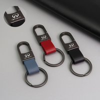 For INFINITI Q50 FX35 G37 G35 QX70 FX45 EX35 Q30 Q70L QX50 QX30 QX60 QX80 High Quality Cars Accessories Leather Keychain