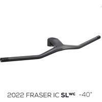 AliExpress ULLICYC NO logo New Style Full Carbon Fibre FRASER IC SL WC 740MM -40° Integrated MTB Handlebar Black Matte,70-100mm