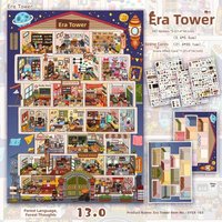 Cute Style 3D Landscape Sticker PET 23x31 Large Scene Cartoon Scene Sticker Die Cut Tree House DIY Toy Sticker Birthday Present