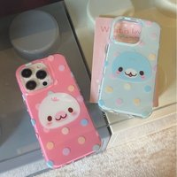 HOT Cute Polka Dot Emoticon Phone Case for Samsung Galaxy A37 A57 A17 A07 A56 A36 A26 A73 A55 A54 A23 A14 A13 4G 5G Back Cover
