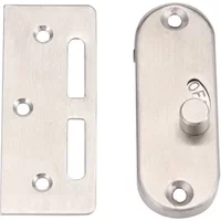 Schiebetür-Hakenschloss aus Edelstahl 304, für Türen aus Aluminiumlegierung und Holz, einseitiges Schloss, Oberflächenmontage, Hardware-Schlösser