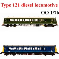 OO Scale 1/76 Toy Train Type 121 Diesel Locomotive with Working Lights Blue/green Color A Great Gift for Boys