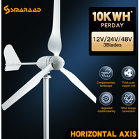 Turbine horizontale à faible bruit, générateur diversifié amélioré et plus puissant, livraison rapide en Pologne, 12V, 24V, 48V, 10KWh * Perday