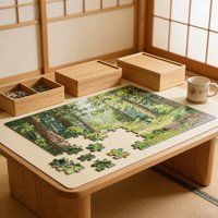 Felt Surface Puzzle Storage Board Thickened Non-Slip Jigsaw Puzzle Table Moisture-proof Folding Puzzle Non-Slip Backing