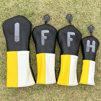 1pc/4pcs Golf Club Covers for Driver, Fairway Wood, Hybrid | Elastic Sealing, Dustproof, Durable, Perfect for Festival Gifts
