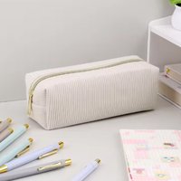 1Pc Solid Color Pencil Case School Supplies Large Capacity PencilCase Stationery Bag PencilCase School Pencil Case