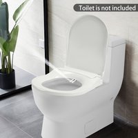 2.6kg PP Smart Toilet Seat Dual Nozzles Three Flushing Holes 0.08-0.8Mpa Water Pressure 48 * 35 * 7.8cmEco-friendly Toilet Cover