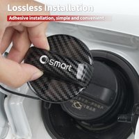 Carbon Car Fuel Tank Cap Petrol Cover Dust-Proof Gas Case Accessories For Smart Fortwo Forfour 451 453 450 452 454 Roadster