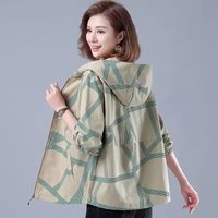 Women's Long Sleeve Hooded Jacket 2025 New Spring Autumn Female Trench Coat With Lined Casual Loose Zipper Basic Outwear