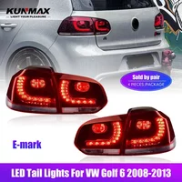 LED Car Lights For Volkswagen Golf mk6 2008-2013 VW Golf 6 GTI R Rear Lights Flowing Water Flicker Turning Signal Tail Lights