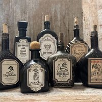 12pcs Halloween Wine Bottle Label Sticker Vintage Style Decorative Paper Tag 2026 Happy Halloween Party Home Decoration DIY Gift