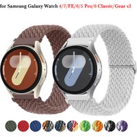 Braided Band For Samsung Galaxy Watch 4/7/FE/6/5 Pro/6 Classic/Gear s3 20mm 22mm Straps Belt correa Huawei GT 2e 3 4 5 Bracelet