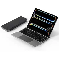 Foldable Magnetic Keyboard Folding Bluetooth Keyboard with Touchpad External Wireless Keyboard for Ipad/iphone/android/windows