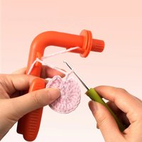 3-in-1 Crochet Assistant Tool Yarn Holder&Hook Grip for Hand Weaving Ergonomic Crochet Helper Support