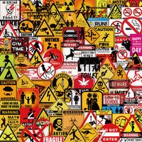 203 Pcs Warning Signs Stickers - Cool Safety Symbol Decals for DIY Decor on Notebook Laptops Phone Cases RecordingYourLife Store