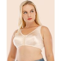 Buckle Top Women's Seamless Front Closure Wireless Full Plus Size Lace Bralette XL XXL XXXL Brasier Mujer Women Tops