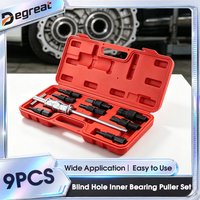 Degreat 9-teiliges Innenlager-Abzieher-Set, Demontagewerkzeug, Autoreparaturwerkzeug, 8-32 mm, Innenlager-Abzieher-Set für Blindlöcher, Auszieher, Gleithammer, internes Kit, langlebiges