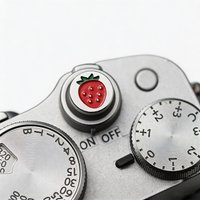 Cute Fruit Camera Shutter Button Hot Shoe Cover Set Metal Watermelon Strawberry for Fujifilm XT2 XT3 XT10 XT20 XT50 X100V