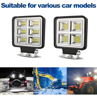 Square High Power 4INCH for Car Off-Road Fog Light White Floodlight Work Light for SUV Truck Jeep Pickup Work Light 9-30V Barra