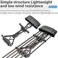 Compound Bow Arrow Quiver Archery Plastic Accessories Recurve Longbow Bow Fiberglass Carbon Portable Arrows Case Bag Holder