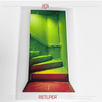 Retlper Reflective Car Stickers Original Graffiti Stairway Threshold Space Automotive and Motorcycle Flat Waterproof Stickers