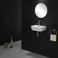 Bathroom Ceramic Washbasin Wall Mounted Washbasin White Wall Mounted Washbasin Bathroom Counter Basin