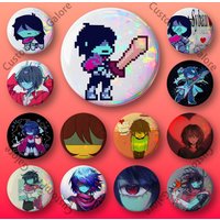 Kris Badges 58 44 32 75 25 mm Enamel Pin Tinplate Round Brooch Cosplay Nijigen Otaku Culture