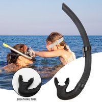 Breathing Tube Professional Scuba Diving Snorkel With Float Mechanism Splash-guard And Top Valve Suitable For Snorkeling Swimm