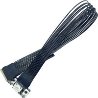 PCI-e M.2 to Oculink 4i Extension Cable for M.2 M key NVME to SFF8611 Adapter Cord PCIe 4.0 X4 Gen Silver Plated for PC Desktop