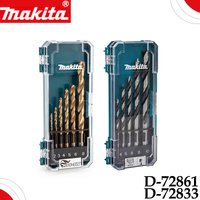 Makita D-72861 / D-72833 HSS Drill Bit Sets, Metal & Wood Drilling Bits with Storage Case