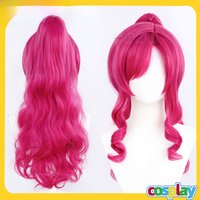 Pony Cosplay Wig Fce Tail Dragon Fruit Color Fluffy Hair Pinkie Pie Humanized Pony Small Cosplay Accory