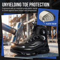 nob buckle safety shoes, labor protection shoes, work shoes, protective shoes, crush-resistant and puncture-resistant,