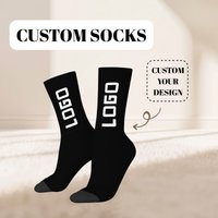 Custom Logo Socks DIY Unique Personalized Socks with Text Photo Custom Comfortable Breathable Socks Warm Heart Funny Gift
