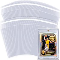 200Pcs 3.2X4.6 Card Sleeves Fit 35PT Magnetic Card Holder Waterproof Protective Film For TCG Sports Trading Game Cards Team Bag