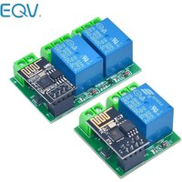 ESP8266 Dual Channel WIFI Relay Module ESP-01 DC5V With Relay Indicator and Reset Button 2 CH relay Boad Low Level Control
