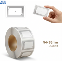 NTAG213 NFC Wet Inlay 54x85 mm RFID Inlay with Full-Page Antenna for Long-Range Programmable PVC and ID Cards