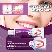 Comfort Denture Adhesives Glue Teeth Care Thermoplastic Denture Silicone Reline Kit Adhesive Cushion Friction Fixed Dentures 40g