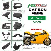 MOTO4U For DUCATI 749 999 2003 2004 2005 2006 100% Carbon Fiber Motorcycle Fairing Kit Front Rear Hugger Swingarm Side Cover