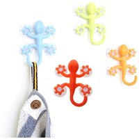 Shower Suction Hooks Gecko Hook With 4 Suction Cups Gecko Powerful Four Suction Cups Hook Wall Hanger Decoration For Bathroom