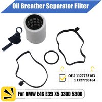 11127793163 11127793164 Crankcase Oil Breather Separator Filter For BMW E46 E39 X5 330D 530D