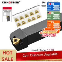 SER1616H16 SER2020K16 SER2525M16 External Thread Turning Tools Lathe Cutter 16ER Carbide inserts CNC Holder