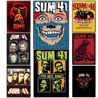 BAND S-Sum 41 Poster Poster HD Waterproof Wall Sticker Bar Living Room Decor Gift