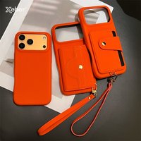 Retro Card Slot Pocket Wallet Card Bag Holder Case For iPhone 17 16 15 14 13 12 Pro Max Plus Shockproof Leather Back Hard Cover